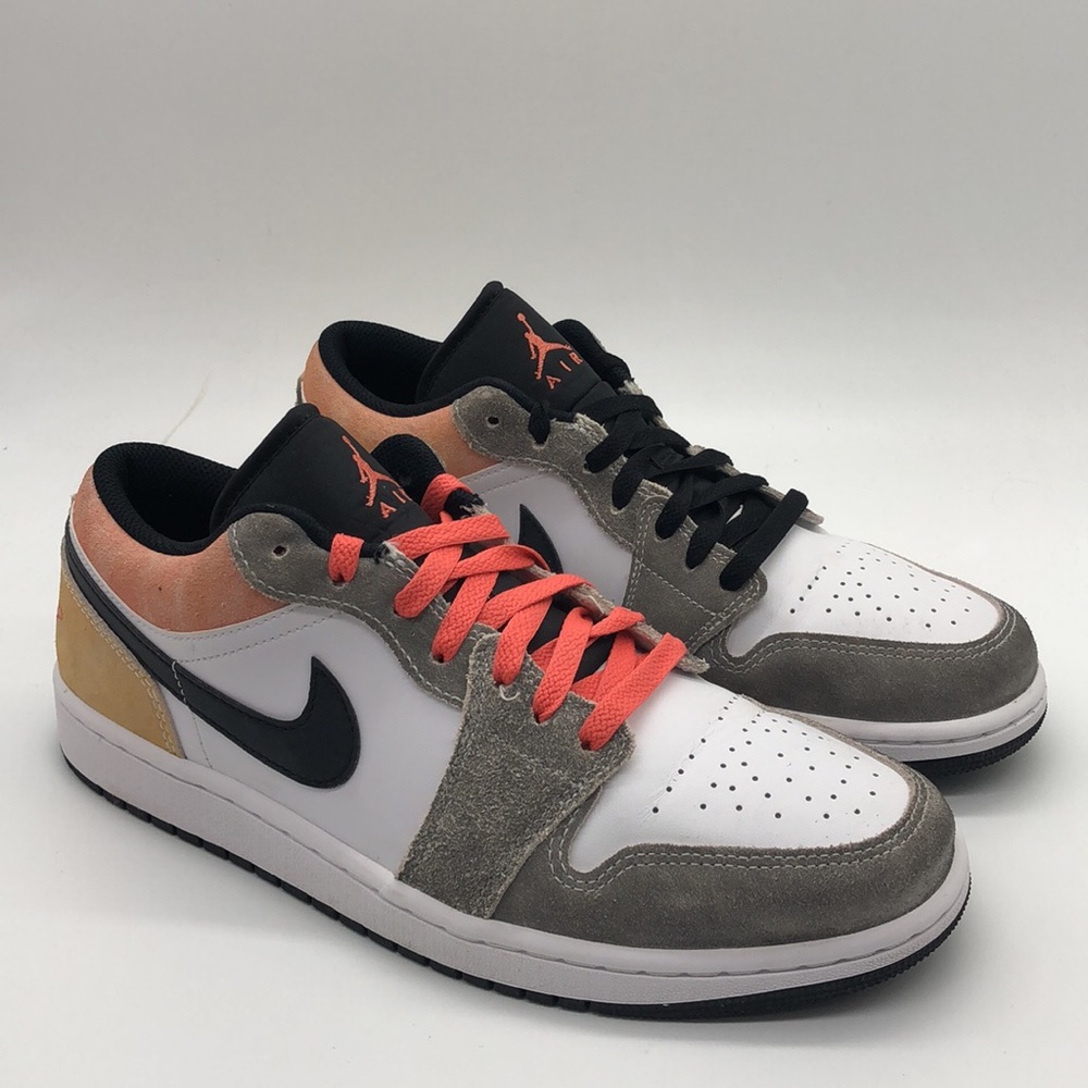 USED Men’s Nike Air Jordan 1 Low SE 'Flight Club' Black Ember DX4334-008 No Box - Picture 2 of 7